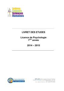 Licence Psychologie L1 2014/15 Fichier