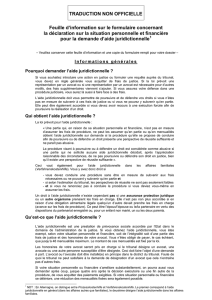 Instructions for legal aid application form (French)