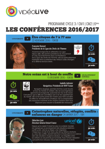 les conferences 2016/2017