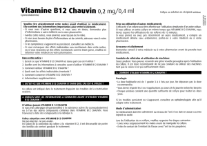 Vitamine B12 Chauvin 0,2 mg/o,4 ml