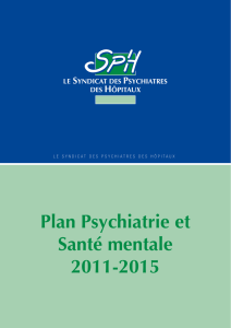 Plan Psychiatrie et Santé mentale 2011-2015