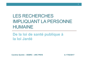 LOI JARDE cours DU - Recherche Clinique Paris Centre