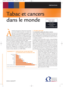 Tabac et cancers dans le monde