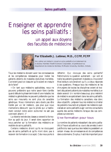 Les soins palliatifs - STA HealthCare Communications