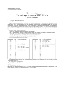 Un microprocesseur RISC 16 bits