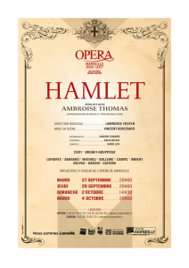 Hamlet à l`Opéra de Marseille
