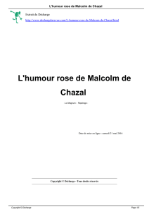 L`humour rose de Malcolm de Chazal