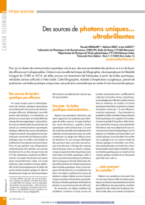 Des sources de photons uniques… ultrabrillantes