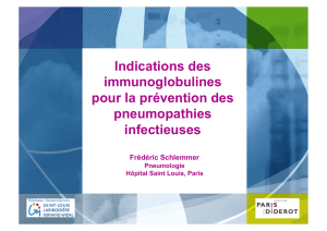 Immunoglobulines pour la prévention des pneumopathies_F