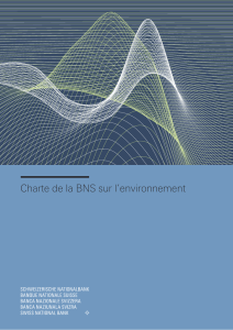 Charte de la BNS sur l`environnement