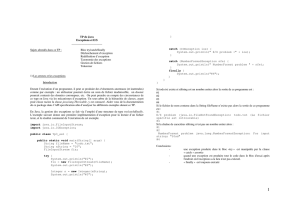 TP de Java Exceptions et E/S
