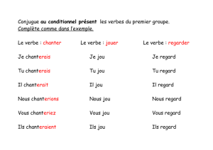 Conjugue au conditionnel présent les verbes du