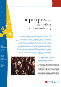 propos... du théâtre au Luxembourg