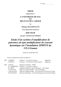 Etude d`un système d`amplification de puissance de type