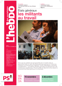 les militants au travail