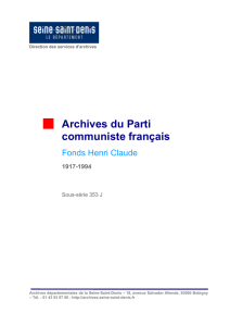 Archives du Parti communiste français
