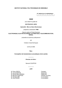 Conception de transducteurs acoustiques mi - TEL (Thèses-en