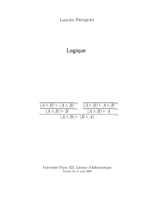 Logique - Lancelot PECQUET