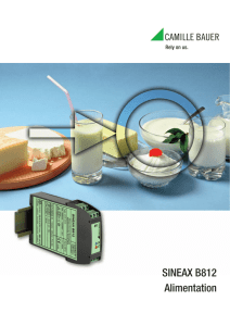 SINEAX B812 Alimentation