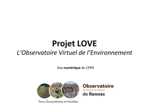 Projet LOVE - Université Rennes 2