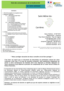 Saint-Même-les- Carrières - Observatoire Régional de l
