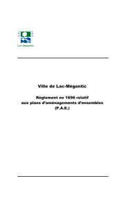 Règlement no 1696 - Ville Lac