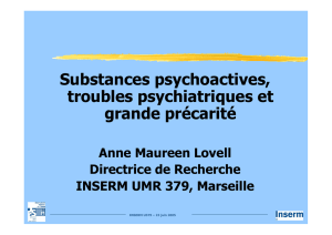 Substances psychoactives, troubles psychiatriques et