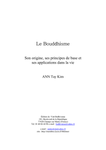 Le Bouddhisme Le Bouddhisme