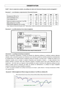 Dissertation - Les politiques de relance 2008-2009