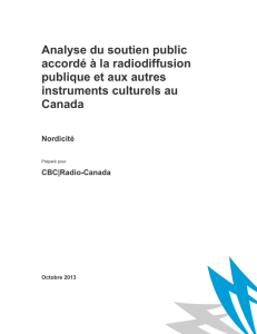 Public Broadcaster Comparison 2011 - CBC/Radio