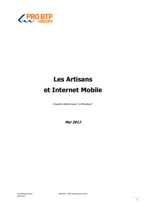 Les Artisans et Internet Mobile