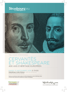 Shakespeare Cervantes - Lieu d`Europe