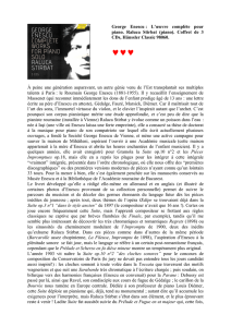 Page 1 George Enescu : L`œuvre complète pour piano. Raluca