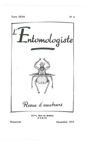 Fascicule 6 - L`Entomologiste