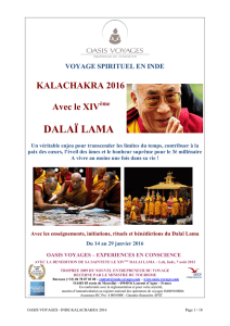 dalaï lama - Oasis Voyages