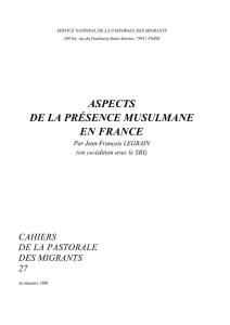 Aspects de la presence musulmane en France - Iremam