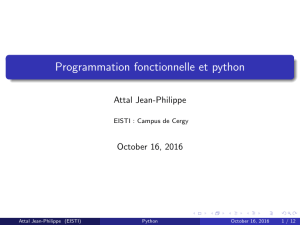 Programmation fonctionnelle et python - Jean