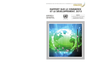 rapport sur le commerce et le développement, 2013