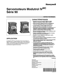 63-2631F—07 - Servomoteurs Modutrol IVMC Série 90