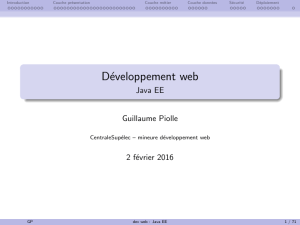 Développement web - Java EE