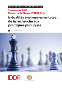 Inégalités environnementales : de la recherche aux politiques