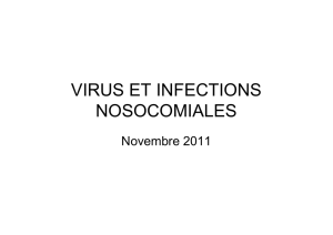 virus et infections nosocomiales 2011 - chu