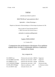 Comparaison des performances électriques d`un onduleur