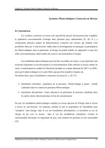Systèmes Photovoltaïques Connectés au Réseau