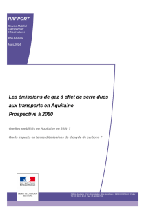 Les émissions de gaz à effet de serre dues aux