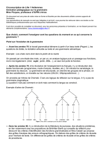 La grammaire en 2009