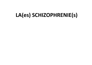 La schizophrenie 2014