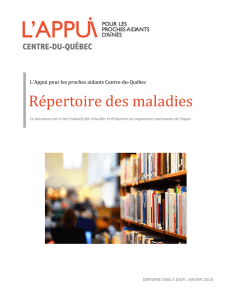 Répertoire des maladies