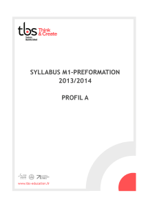SYLLABUS PROFIL A - Sciences Po Toulouse