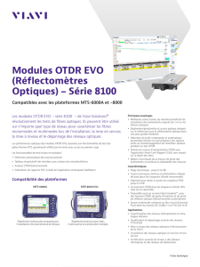 Modules OTDR EVO (Réflectomètres Optiques